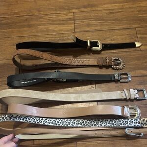 Stylish Women's Belt Collection - Black, Brown, Tan